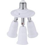Adaptateur e27 3 en 1 pour studio, douille triple a vis pour ampoules led, support de plafonnier de trois ...