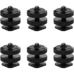 Adaptateur griffe cam�ra 6 pcs hot shoe adaptateur de support � vis 1 / 4 vis du support de cam�ra adaptateur ...