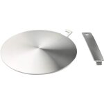 Adaptateur induction ? disque diffusion chaleur ? poign�e / base s�parables ? 13 cm