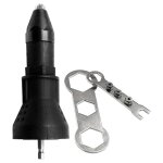 Ej. life - adaptateur de perceuse  rivet lectrique, opration facile, haute efficacit, pince  3 mchoires, ...
