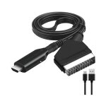 Adaptateur pritel vers hdmi, convertisseur pritel vers hdmi avec cble hdmi, scart vers hdmi convertisseur, ...