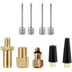 Adaptateur de pompe  air /  pied, valve de vlo adaptateur d'aiguille de pompe  bille pour compresseur ...