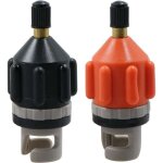Adaptateur de pompe sup d 2 pices ? pour cano, kayak, pagaie, driveur, 2 pices (noir, orange)