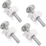 Adaptateur de porte m10, 4 pi�ces, tige filet�e, accessoires de porte � pression, kit de boulons de montage ...