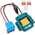 Adaptateur power wheel pour batterie 18 v avec connecteur de faisceau cbles et fusible 12 peg - perego ...