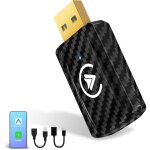 Adaptateur sans fil android auto & carplay, sans fil 2 en 1 convertit android auto / carplay filaire ...