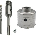 Adaptateur scie cloche b�ton 110 mm + foret central pour brique b�ton ciment pierre (100 mm + 110 mm ...
