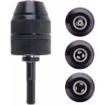 Adaptateur sds plus mandrin autoserrant � fermeture rapide 2 - 13 mm mandrin professionnel robuste 1 ...