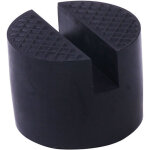 Adaptateur universel en caoutchouc pour cric de sol noir 5x5x3. 8cm