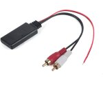 Adaptateur universel de module bluetooth sans fil, cable auxiliaire aux audio 2 rca, connecteur d'autoradio ...