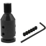 Adaptateur universel de pommeau de levier de vitesse en aluminium m12 x 1, 25 (noir) pour manettes de ...