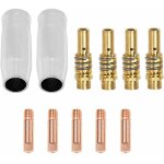 Adapté au mig mb15ak 11 pcs 2 buse gas conique, 5 tube de contact m6 0, 8mm 1, 0mm, 2 supports tube de ... Adapté au mig mb15ak 11 pcs 2 buse gas conique, 5 tube de contact m6 0, 8mm 1, 0mm, 2 supports tube de ...