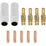 Adapt au mig mb15ak 11 pcs 2 buse gas conique, 5 tube de contact m6 0, 8mm 1, 0mm, 2 supports tube de ...