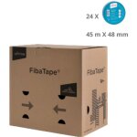 Fibatape classic - lot de 24 bandes  joint autocollantes pour plaque de pltre 48 mm x 45 m - adfors ...