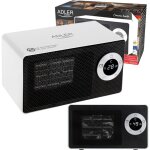 Adler radiateur soufflant cramique puissance max 1000 w, minuterie jusqu' 8 heures, gris ad 7746