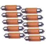 10 ampoules navettes tesa324 12v 5w t11 35mm orange - c5w