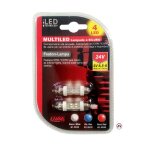 2 ampoules 4 leds navette sv85 - 8 24v blanc - 38mm 2 ampoules 4 leds navette sv85 - 8 24v blanc - 38mm