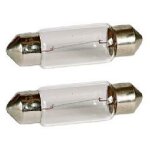 2 ampoules navettes 12v 5w 2800k - sv8. 5d - c5w - t11x35 2 ampoules navettes 12v 5w 2800k - sv8. 5d - c5w - t11x35