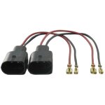 2 cables adaptateurs haut - parleur compatible avec vw golf v touran beetle