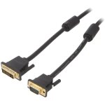 Cable d - sub hd male dvi - i male 3m noir Cable d - sub hd male dvi - i male 3m noir
