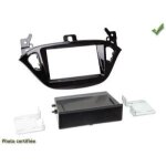 Adnauto - facade autoradio compatible avec opel adam ap13 corsa ap15 - noir laque - avec vide poche