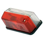 Feu de gabarit rectangulaire rouge blanc 12v 41x93mm