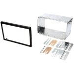 Kit facade autoradio compatible avec citroen mercedes peugeot renault seat skoda suzuki vw volvo 185x115x103mm ...