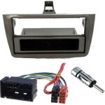 Adnauto - kit installation autoradio kitfac - 256 compatible avec alfa romeo mito - argent brillant