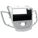 Adnauto - support autoradio 1din ford fiesta 08 - 13 - sans ecran origine - argent