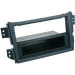 Support autoradio 2din compatible avec opel agila suzuki splash 08 - 15 avec vide poche - noir
