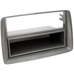 Support autoradio gris compatible avec fiat panda 03 - 12