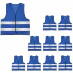 Adulte gilet fluorescent de scurit durable veste, haute sans manche visibilit rflchissant fluo gris(10 ...