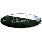 Plaque chambre adhsive miroir. plaque de porte style shabby