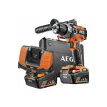 Aeg - perceuse  percussion brushless 18v - 2 batteries 4. 0ah - 1 chargeur bsb18c2bl - 402c