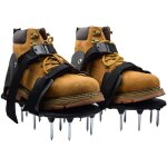 A�rateur pelouse chaussure, sandales a�rateur pelouse avec pelle et r�teau en acier inoxydable, chaussure ...