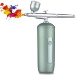 A�rographe portable avec compresseur, stylo a�rographe sans fil, double action, pression r�glable � 2 ...