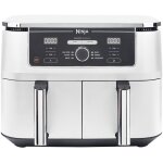 Af400eu friteuse  air chaud double 9, 5 l autonome 2470 w blanc - ninja