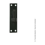 Afbat - torbel gond de volet sur platine bout droit finition: zingu blanc - diamtre x hauteur (mm): ...