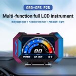 Affichage tte haute du compteur de vitesse gps obd, gps hud p25 pour voiture, interfaces varies, lampe ...