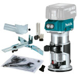 Affleureuse sans fil 18v li - ion bl (machine seule) avec accessoires makita drt50zx4