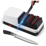 Aff�teur de couteaux �lectrique � 3 �tapes pour un aff�tage et un polissage rapides. convient aux couteaux ...