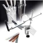 Affuteur couteau professionnel avec 4 meules, affteur de couteaux  angle fixe rotation, ensemble d'outils ...