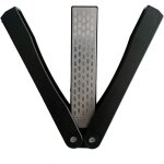 Aff�teur diamant�, aiguiseur double face de couteau, pierre � aiguiser en diamant , format de poche pliable ...