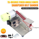 Aff�teuse de couteaux � angle fixe de 15 degr�s, ponceuse � bande, polisseuse r�glable � 7 niveaux, machine ...