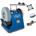 Scheppach - affûteuse à eau tiger2500 - moteur à induction 200w - meule en corindon supérieur Ø250mm ... Scheppach - affûteuse à eau tiger2500 - moteur à induction 200w - meule en corindon supérieur Ø250mm ...