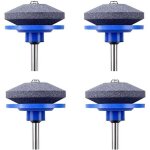Aff�teuse de tondeuse � gazon, 4 pcs universel tondeuse � gazon aff�teuse de lame rotative meuleuse de ...