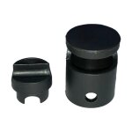 Aga capuchon noir pour les trampolines avec le filet de scurit intrieur