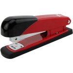 Dohe agrafeuse de bureau en m�tal - jusqu'� 20 feuilles - capacit� 100 agrafes - couleur noir / rouge. ...