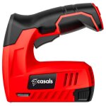 Agrafeuse cloueuse sans fil casals 4v - charge usb - 200 clous et 200 agrafes