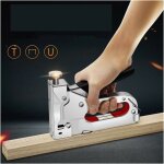 Agrafeuse manuelle 3 en 1 agrafeuse pistolet  clous agrafeuse cloueuse outil de meubles cadre en bois ...